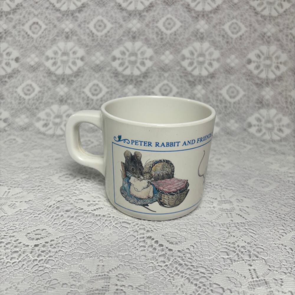 Vintage Peter Rabbit and Friends Child's Mug Beatrix Potter Eden Nursery Cup